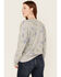 Image #4 - Originality Women's Nashville Floral Print Long Sleeve Shirt, Grey, hi-res