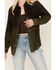 Image #3 - Cleo + Wolf Women's Ombre Suede Snap Up Shacket , Sage, hi-res