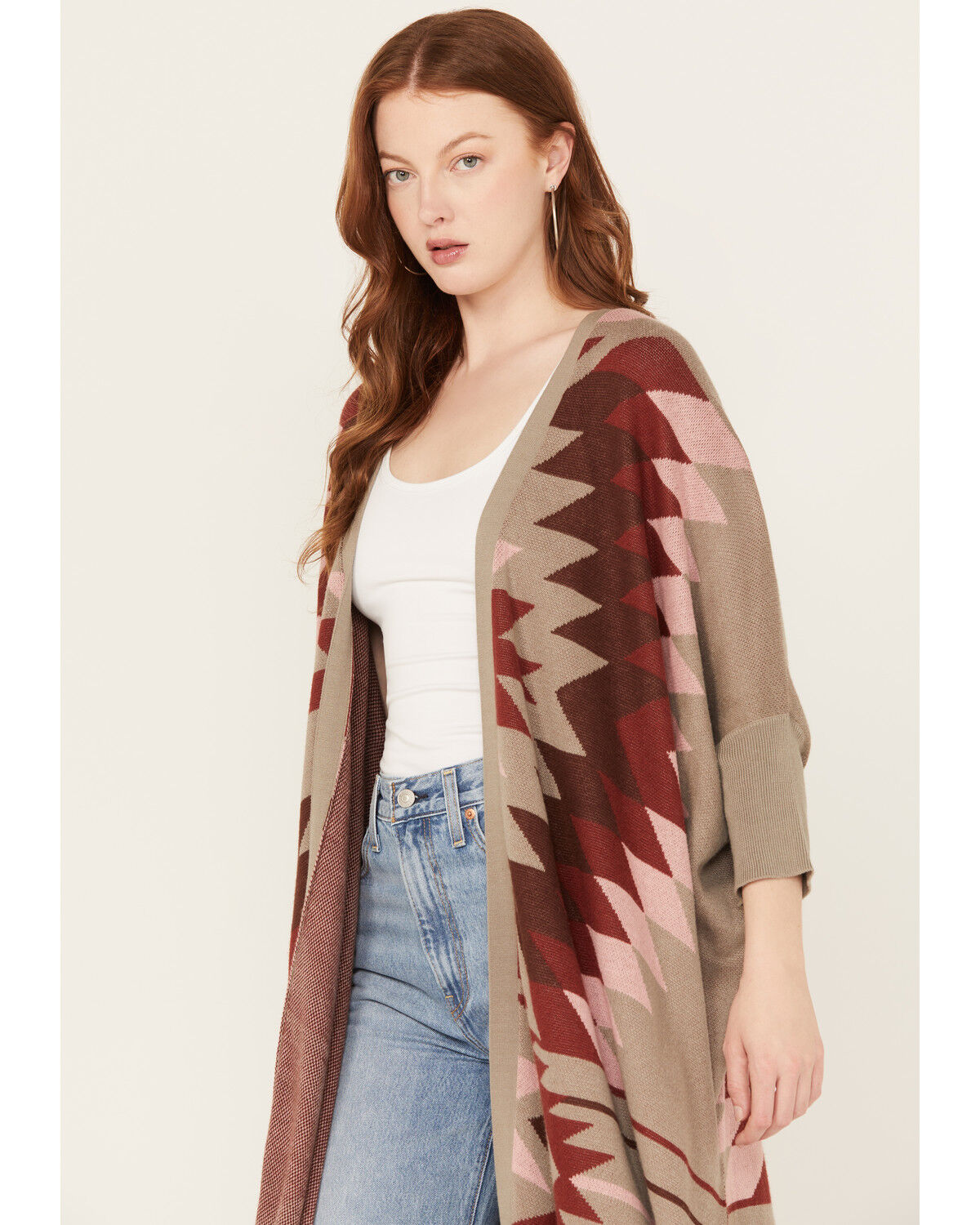 Image #2 - Ariat Women's Serape Style Cardigan, Multi, hi-res