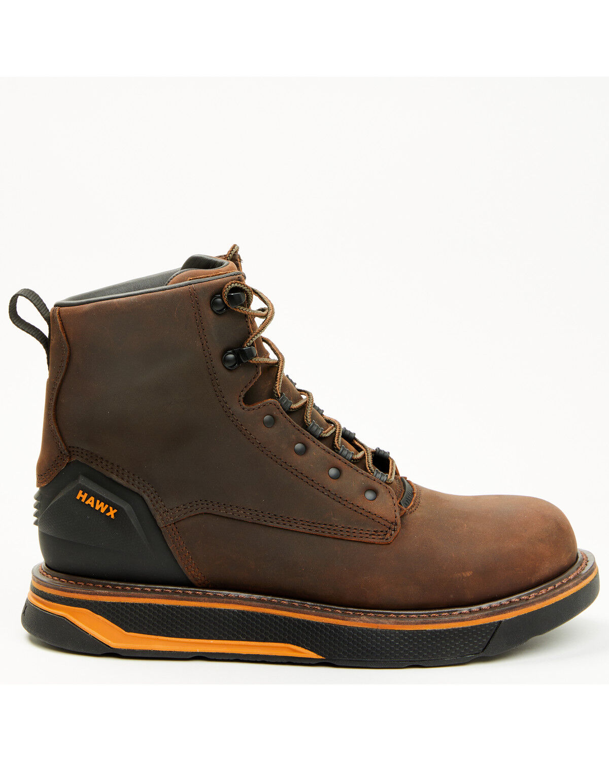 Image #2 - Hawx Men's 6" Airflow Heat Transfer System Paver Work Boots - Soft Toe, Dark Brown, hi-res