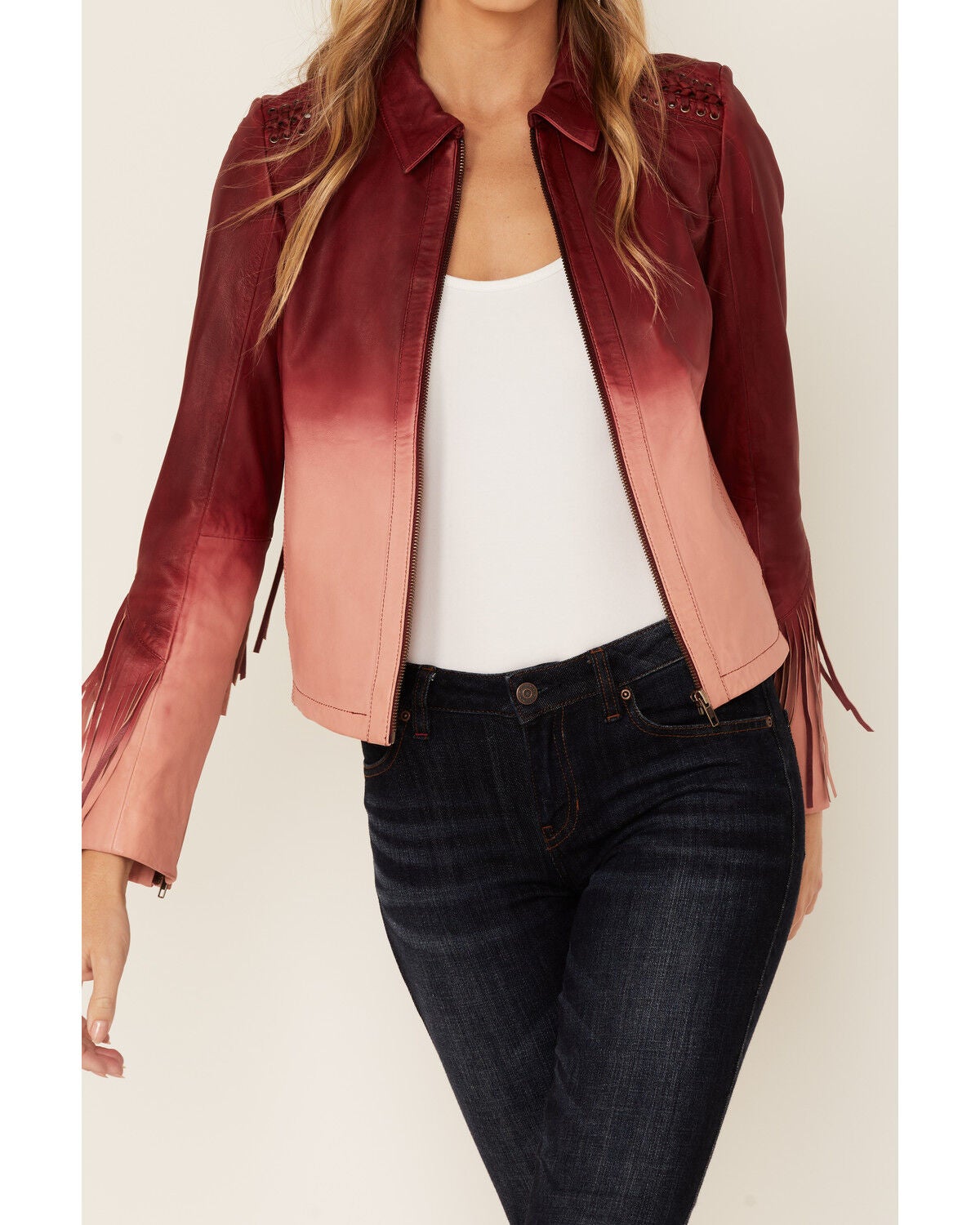 Image #2 - Idyllwind Women's Oak Hill Fringe Leather Jacket, , hi-res