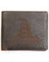 Image #1 - Cody James Men's Brown Don't Tread on Me Bifold Wallet, Dark Brown, hi-res