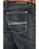 Image #4 - Ariat Men's Boot Barn Exclusive Bart Keith Dark Wash Relaxed Straight Denim Jeans - Big, Dark Wash, hi-res