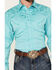 Image #3 - Scully Men's Gunfighter Long Sleeve Snap Western Shirt - Big, Turquoise, hi-res