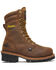 Image #2 - Thorogood Men's Logger Series 9" Crazy Horse Waterproof Insulated Made In The USA Work Boots - Soft Toe, Brown, hi-res