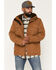 Image #1 - Hawx Men's Duke Sherpa Lined Washed Duck Canvas Hooded Jacket, Rust Copper, hi-res