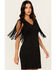Image #2 - Idyllwind Women's Lady Bird Faux Suede Mini Dress, Black, hi-res
