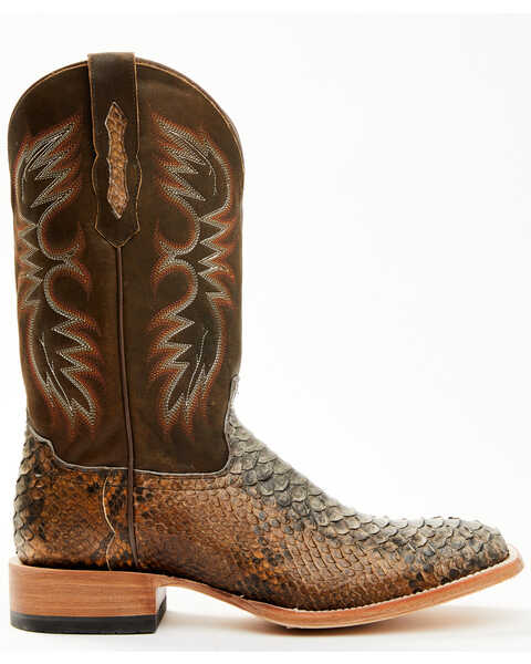 Image #2 - Cody James Men's Python Exotic Western Boots - Broad Square Toe , Brown, hi-res