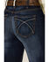 Image #4 - Ariat Women's R.E.A.L. Perfect Rise Stretch Rosa Bootcut Jeans, Blue, hi-res
