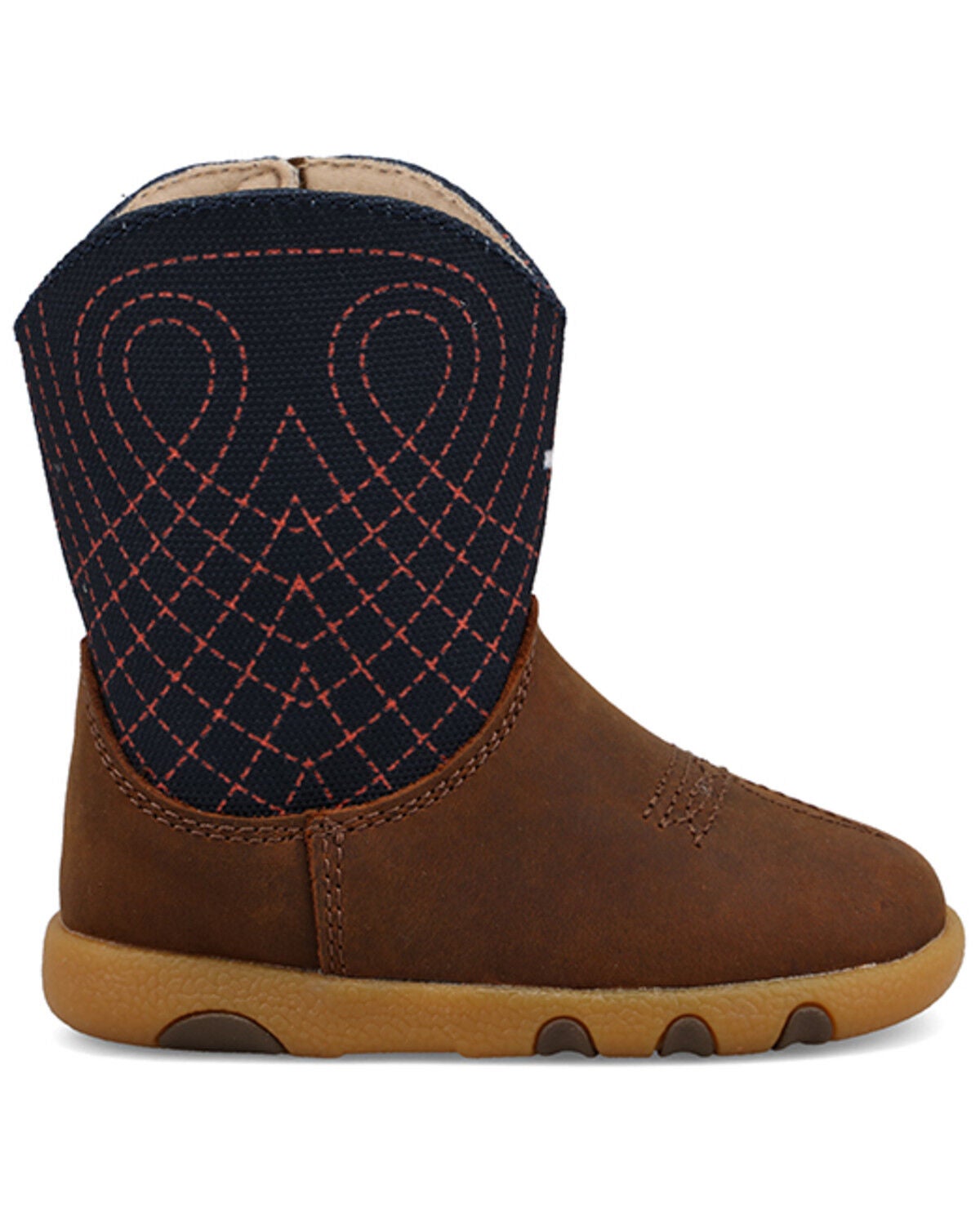 Image #2 - Twisted X Infant Boys' Driving Moc Boots - Round Toe, Navy, hi-res