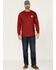 Cody James Men's FR Bossa Nova Graphic Long Sleeve Work T-Shirt , Medium Blue, hi-res