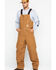 Carhartt Men's Zip-to-Waist Bib Work Overalls , Carhartt Brown, hi-res