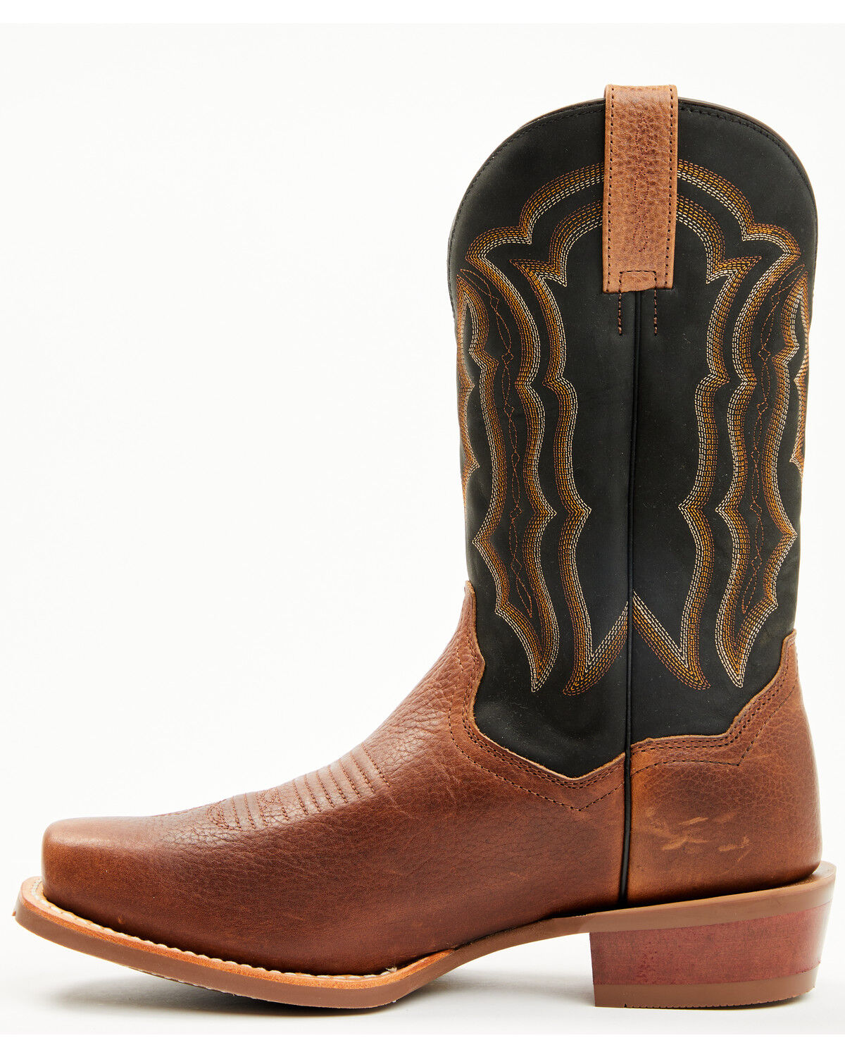 Image #3 - Dan Post Men's Creed Western Boots - Square Boots, Black, hi-res