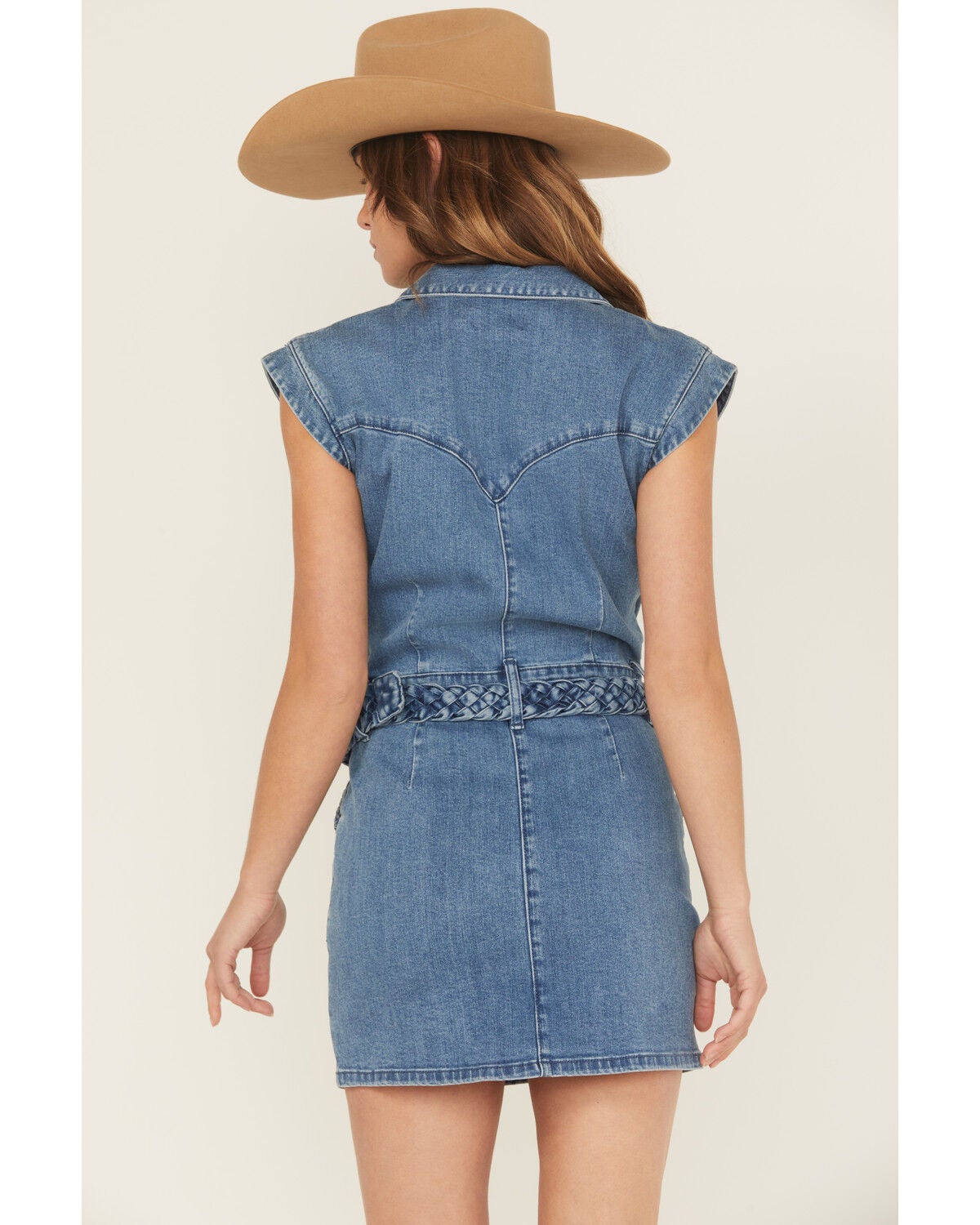 white christmas dresses Rock & Roll Denim Women's Detachable Strap Dress main image 1