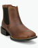 Image #1 - Justin Men's Norman Chelsea Boots - Broad Square Toe, Brown, hi-res