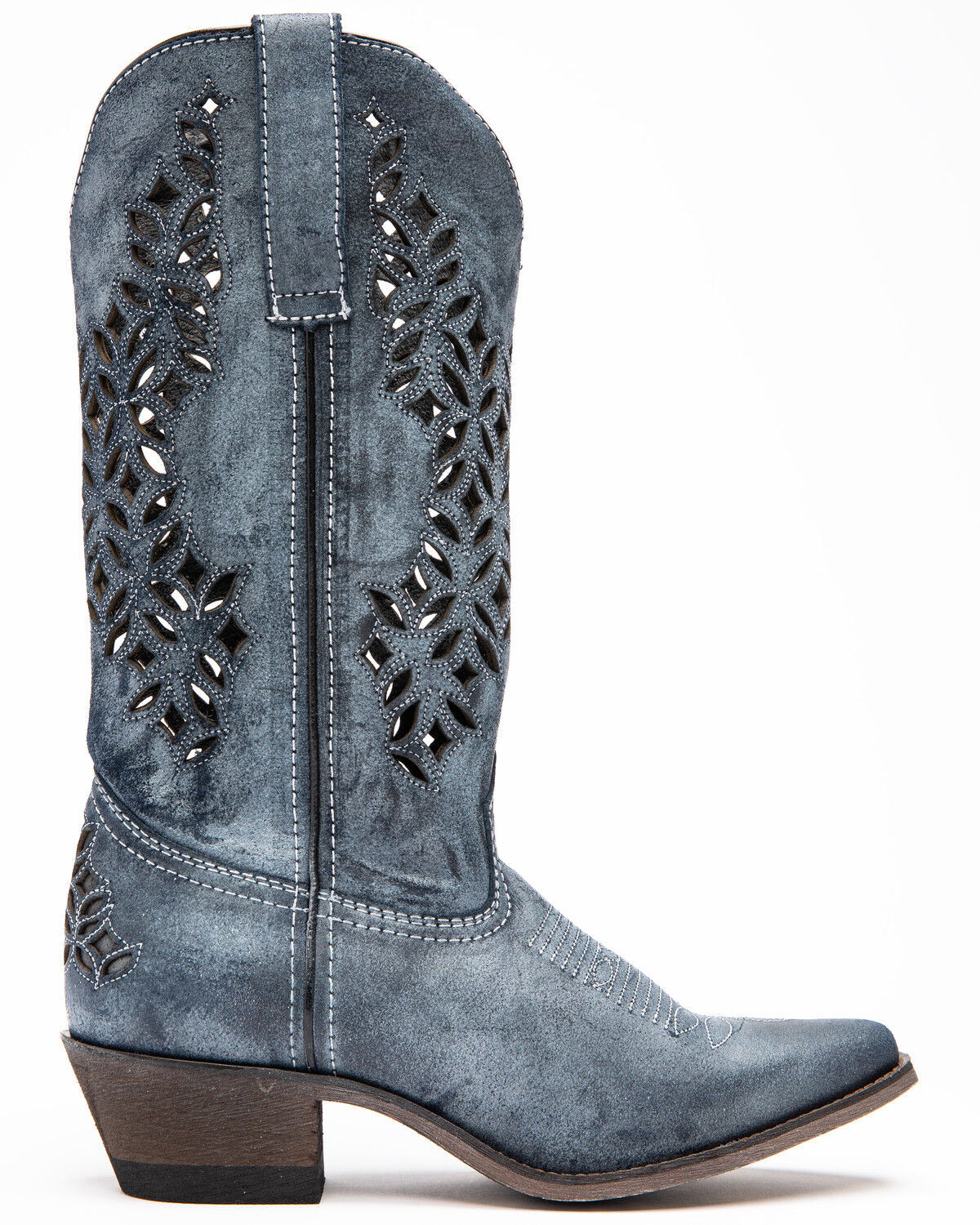 grey suede western boots