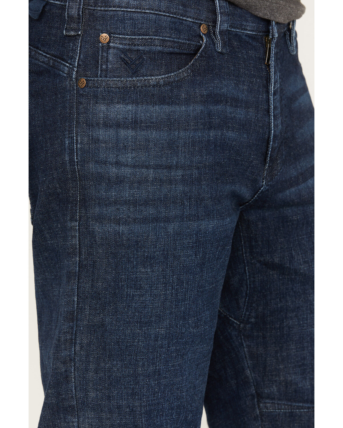 Image #2 - Hawx Men's Washed Stretch Work Jeans, Indigo, hi-res