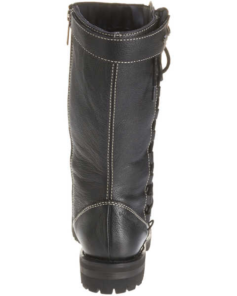 Image #4 - Harley Davidson Women's Melia Moto Boots - Round Toe, Black, hi-res