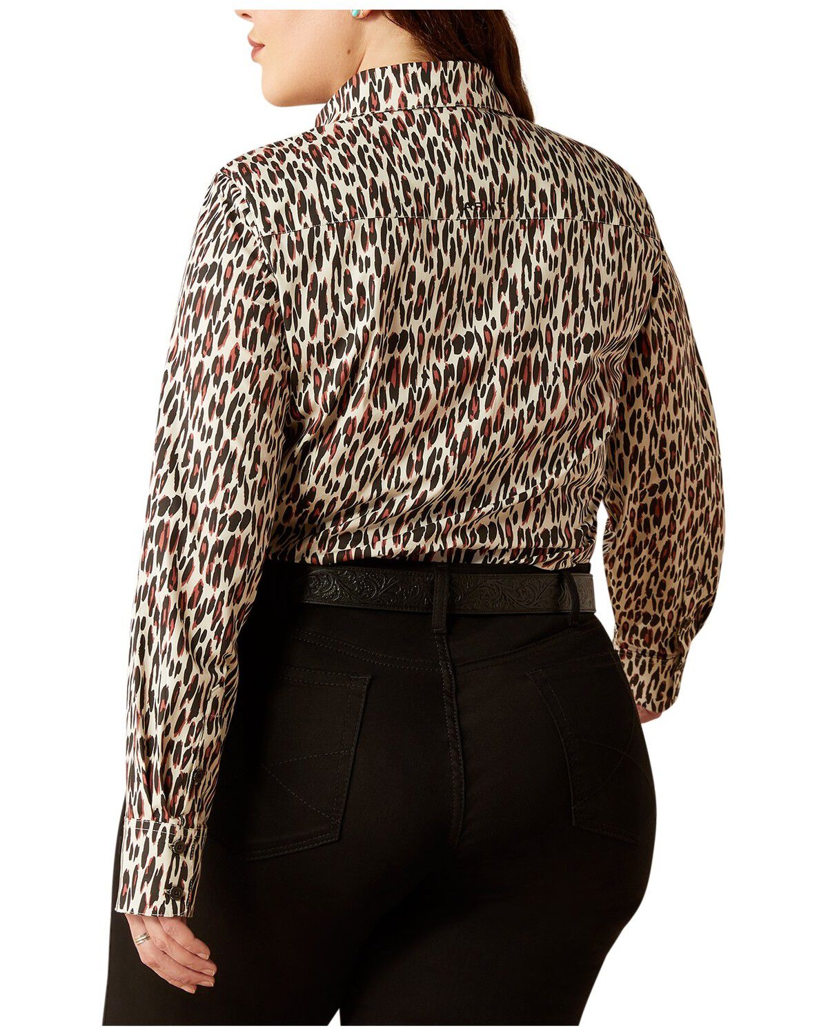 Image #2 - Ariat Women's Printed Team Kirby Long Sleeve Button-Down Western Shirt - Plus, Blush, hi-res
