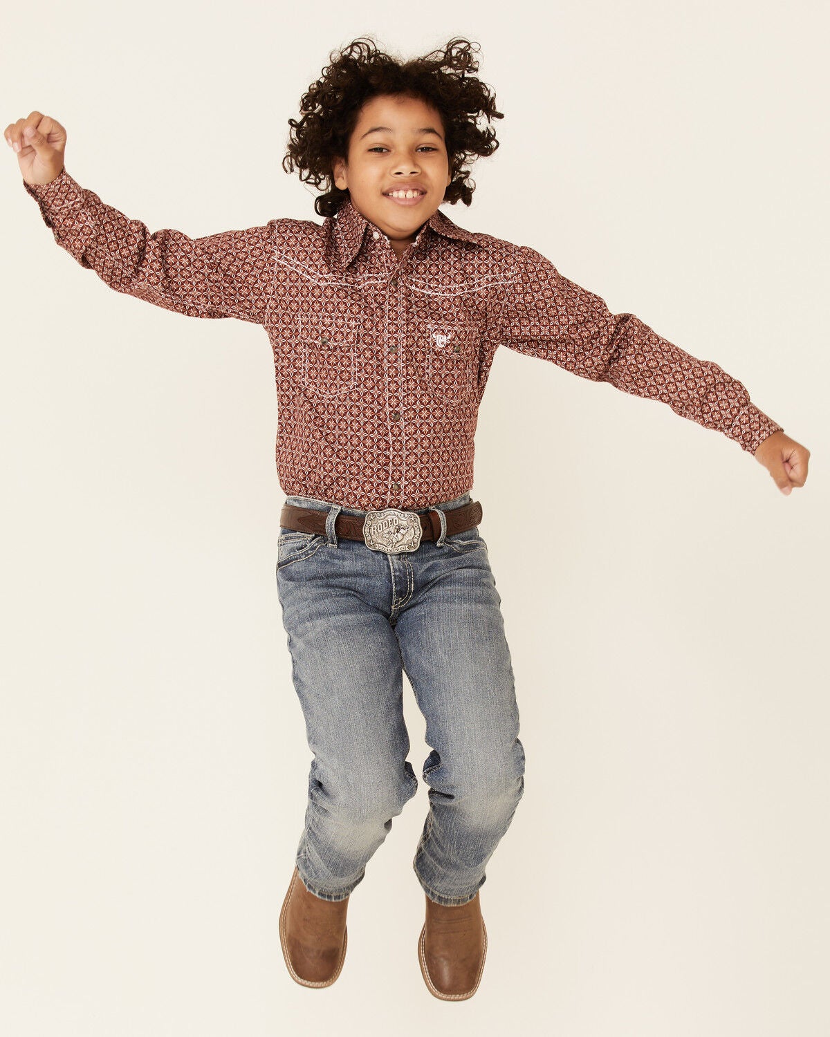 Cowboy Hardware Boys' Rust Geo Print 