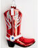 Image #2 - Boot Barn Cowboy Boots Glass Christmas Ornament Set - 4 Piece, Red/white/blue, hi-res
