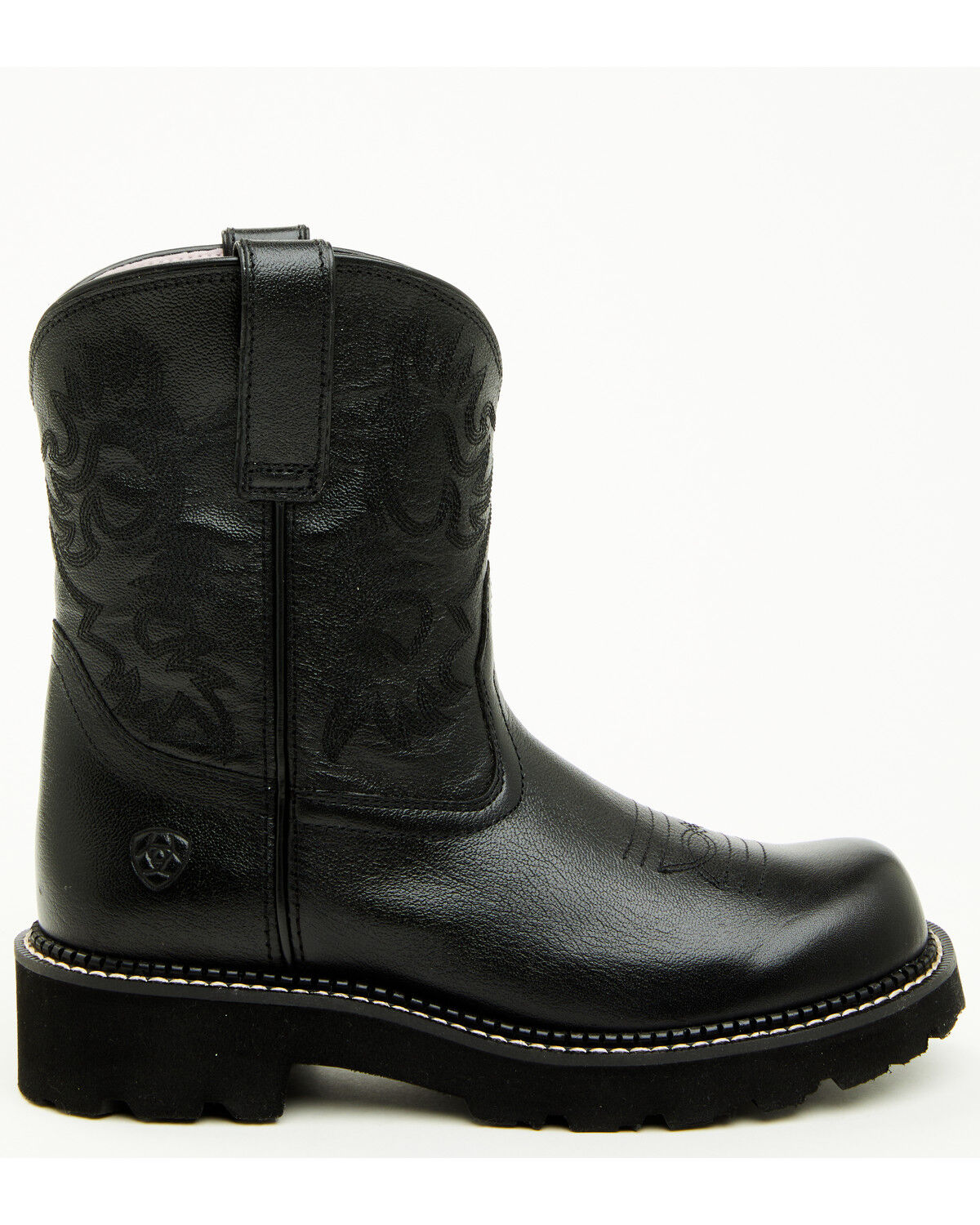 Image #2 - Ariat Women's Madison Ave Fatbaby Western Short Boots - Round Toe, Black, hi-res