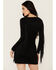 Image #4 - Idyllwind Women's Lois Studded Long Sleeve Fringe Mini Dress, Black, hi-res