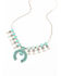 Shyanne Women's Matrix Turquoise Squash Blossom Statement Necklace, Turquoise, hi-res