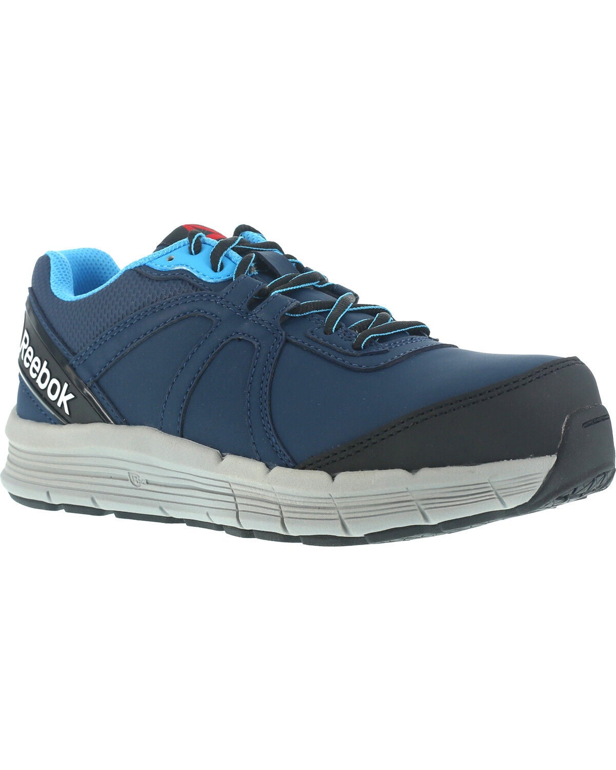Reebok Women's Guide Athletic Oxford Work Shoes - Steel Toe, Navy, hi-res