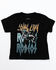 Image #1 - Cody James Toddler Boys' Long Live Cowboys Short Sleeve Graphic T-Shirt, Black, hi-res