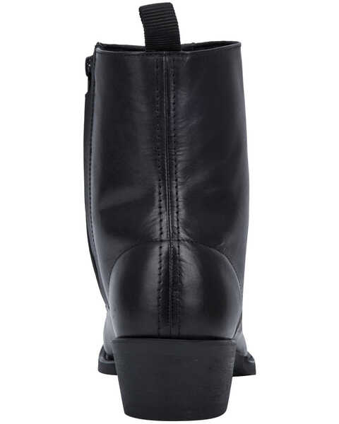Laredo Men's Antique Black Side Zipper Western Boots - Round Toe, Black, hi-res