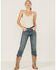 Image #4 - By Together Women's Ribbed Strappy Back Linen Cami , Cream, hi-res