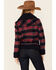 Image #4 - Powder River Outfitters Women's Red & Navy Plaid Button-Front Wool Sherpa Coat, Red, hi-res