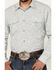 Image #3 - Gibson Trading Co Men's Pavement Medallion Print Long Sleeve Pearl Snap Western Shirt, Light Blue, hi-res