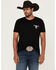Image #2 - RANK 45&reg; Men's Carter American Flag Short Sleeve Graphic T-Shirt, Black, hi-res