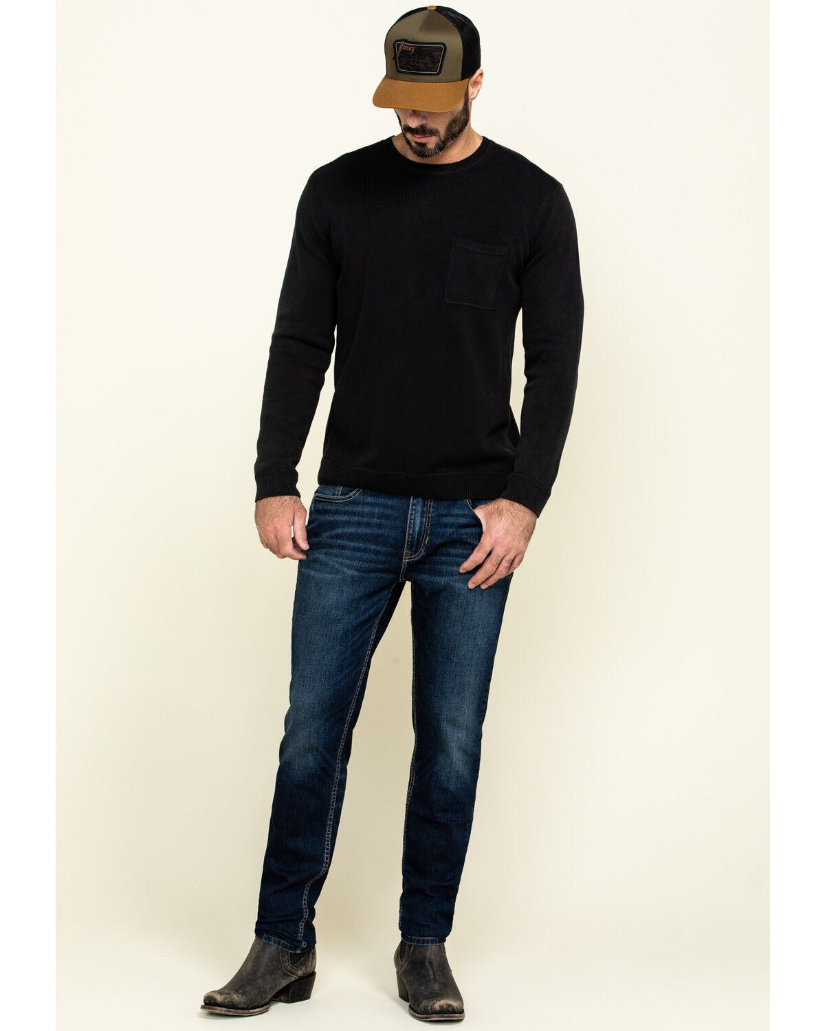 Image #6 - Cody James Men's Homestead Distressed Washed Sweatshirt , , hi-res