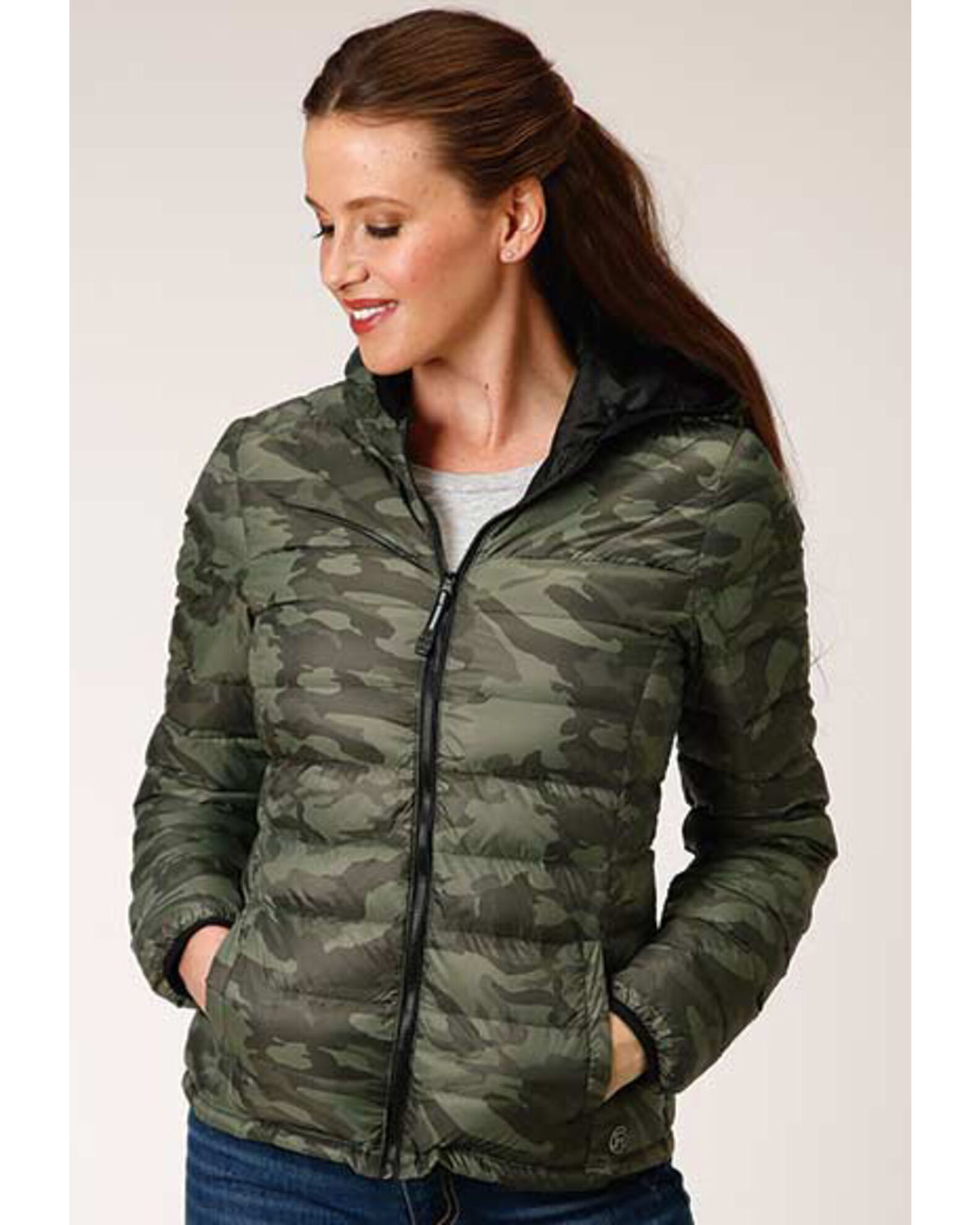 Camo quilted jacket shop