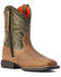 Image #1 - Ariat Boys' Firecatcher Easy Fit Short Western Boots - Broad Square Toe, Brown, hi-res