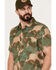 Image #2 - Brothers and Sons Men's Hemp Camo Print Short Sleeve Button-Down Western Shirt, Sage, hi-res