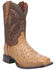 Image #1 - Dan Post Men's Alamosa Full Quill Ostrich Western Performance Boots - Broad Square Toe, , hi-res
