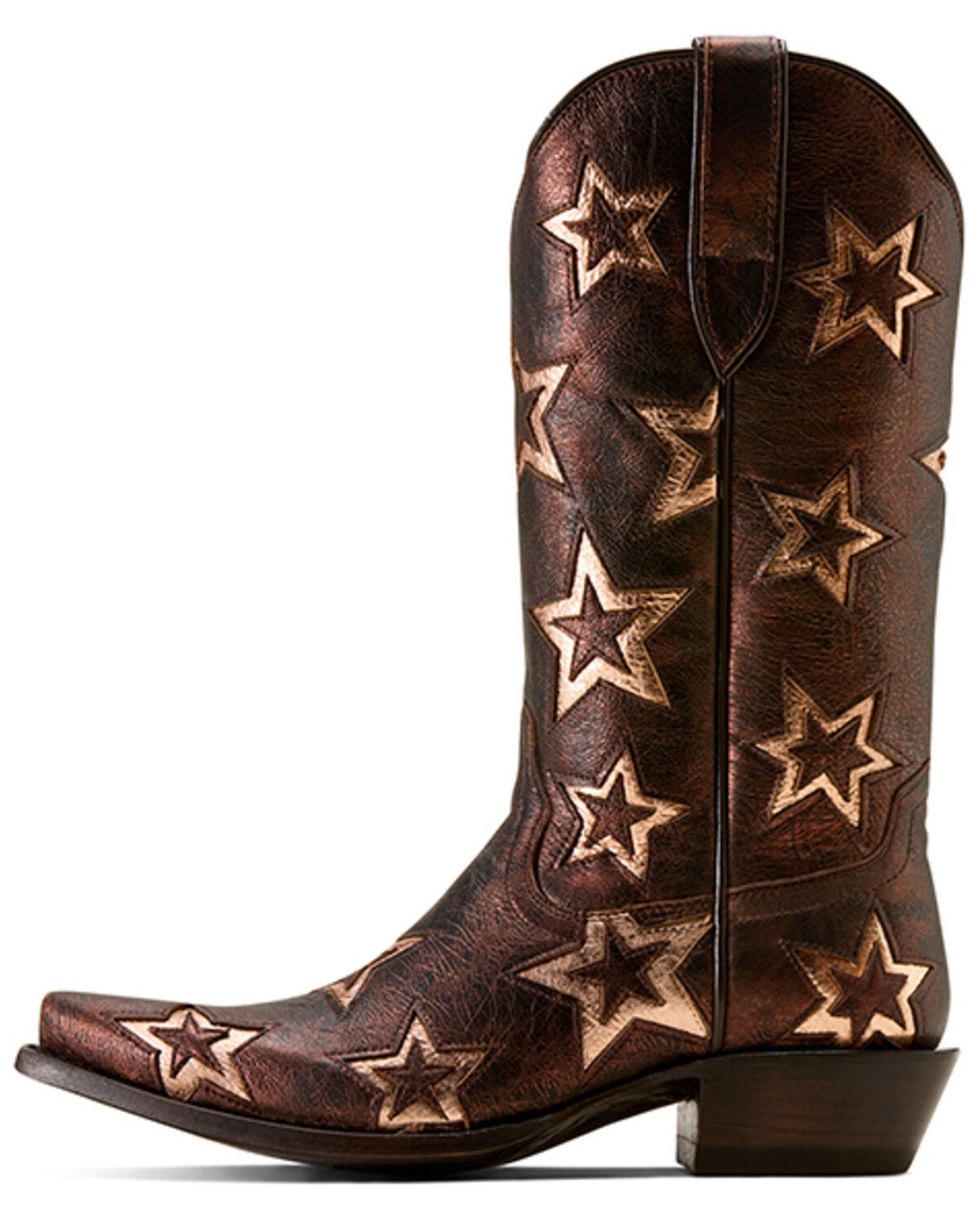 Image #5 - Ariat Women's Hazen Western Boots - Snip Toe, Bronze, hi-res