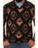 Image #3 - Cody James Men's Saddleback Southwestern Print Polar Fleece 1/4 Snap Pullover, Black, hi-res