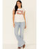 Shyanne Women's Cowboys & Hippies Graphic Rolled Short Sleeve Tee , White, hi-res