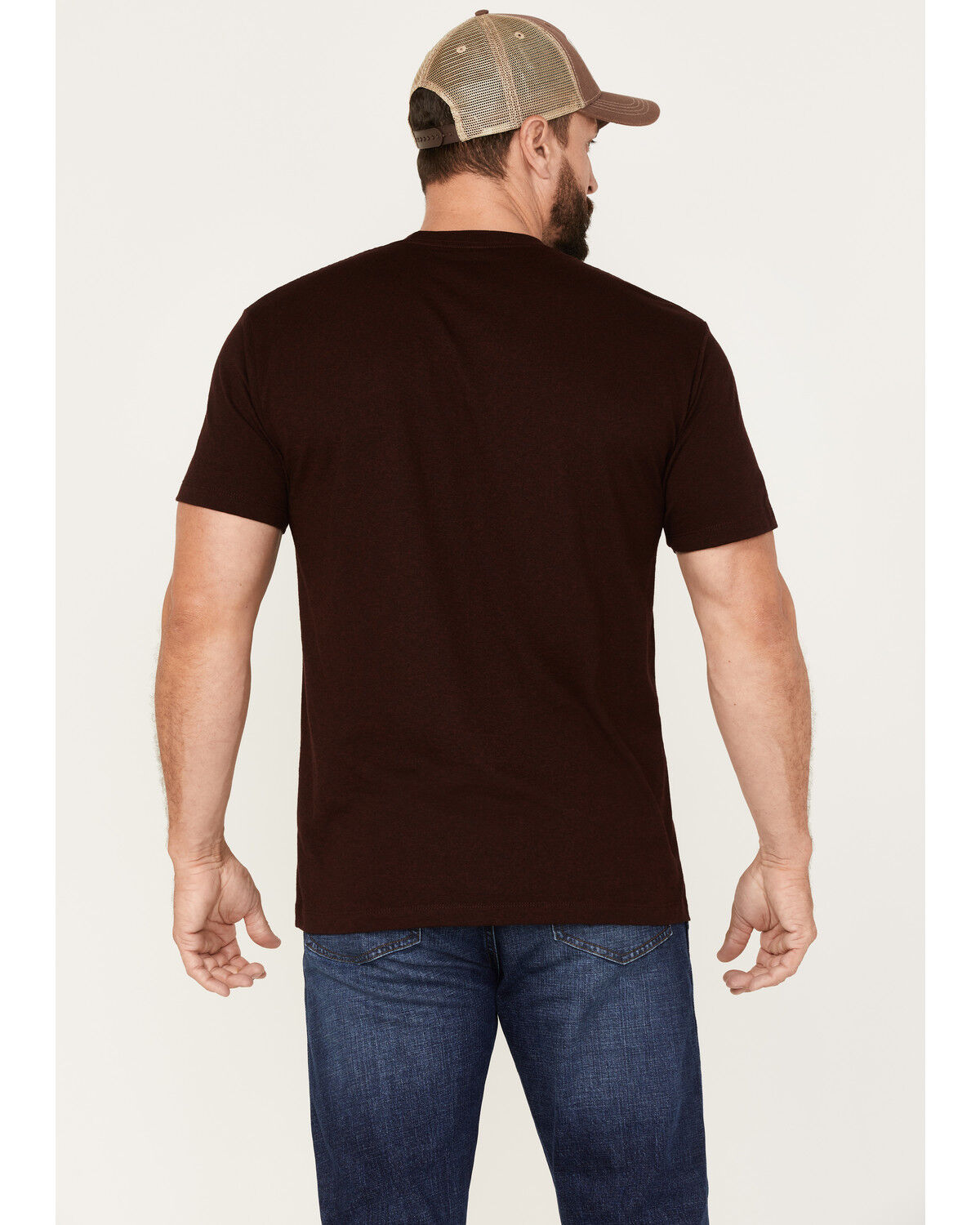 Image #4 - Moonshine Spirit Men's Guitar Logo Graphic T-Shirt, Burgundy, hi-res