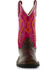 Shyanne Little Girls' Western Boots - Square Toe , Brown/pink, hi-res