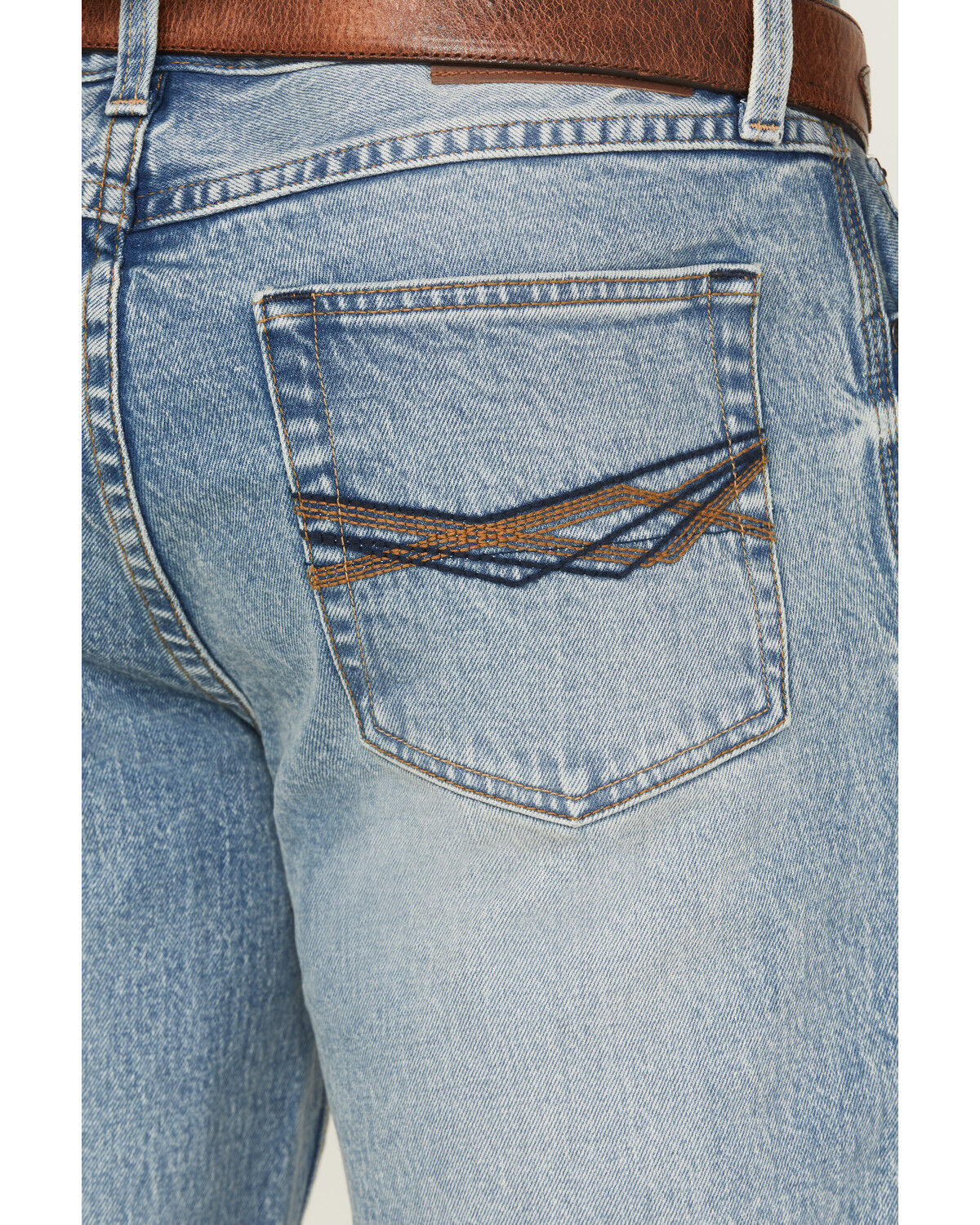 Image #4 - RANK 45® Men's Light Wash Bunker Slim Straight Stretch Denim Jeans, Light Wash, hi-res