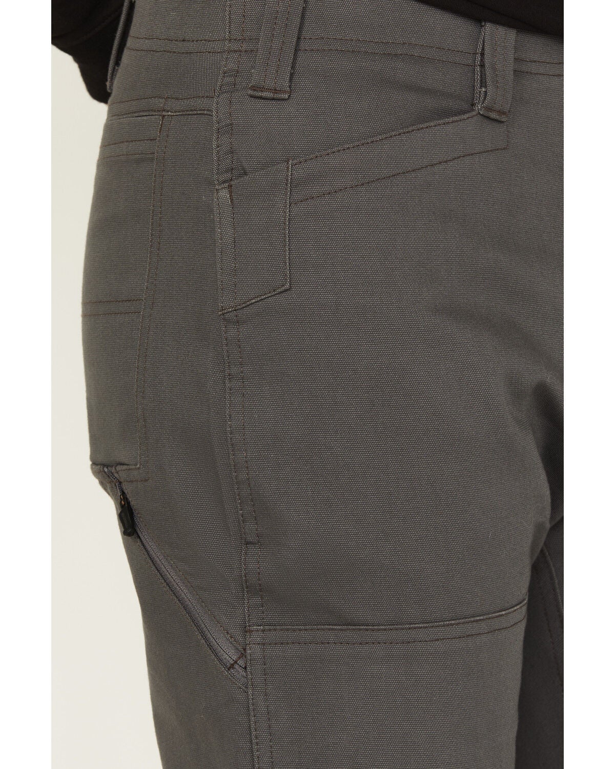 Image #2 - Dickies Men's Tradebuilt Duck Double Knee Work Pants, Charcoal, hi-res