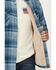 Image #3 - Dakota Grizzly Men's Ivan Plaid Print Sherpa Lined Shirt Jacket, Blue, hi-res
