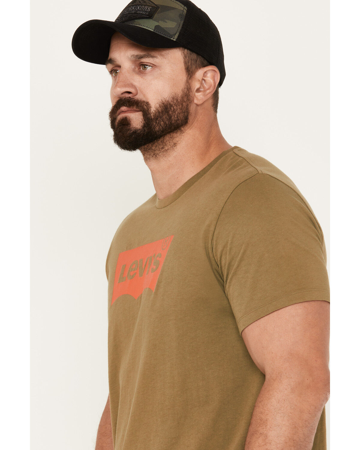 Image #2 - Levi's Men's Logo Graphic Short Sleeve T-Shirt, Olive, hi-res