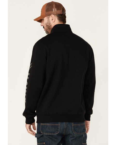 Image #4 - Hawx Men's Black Primo 1/4 Zip Work Fleece Pullover , Black, hi-res